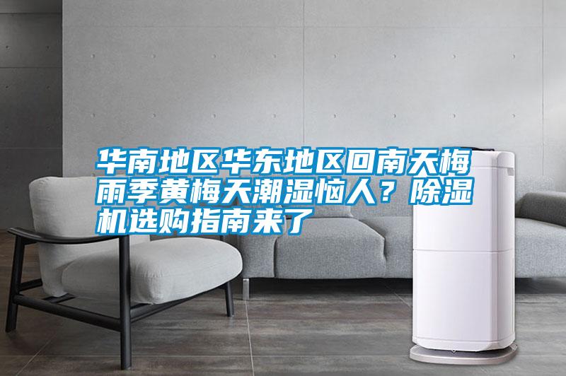 華南地區華東地區回南天梅雨季黃梅天潮濕惱人？除濕機選購指南來了
