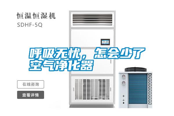 呼吸無憂，怎會少了空氣凈化器