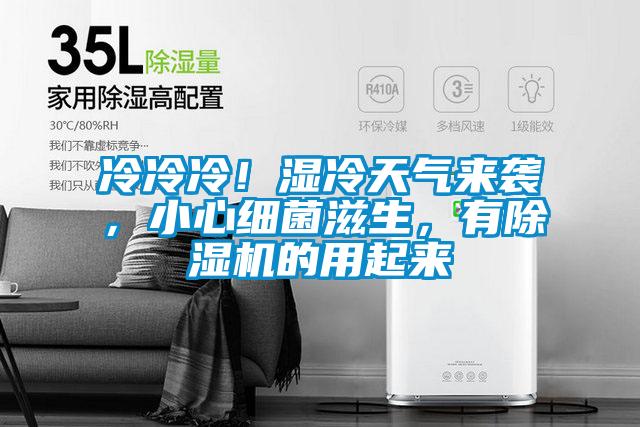 冷冷冷！濕冷天氣來襲，小心細菌滋生，有除濕機的用起來