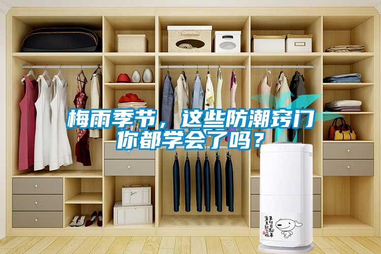 梅雨季節(jié)，這些防潮竅門你都學會了嗎？