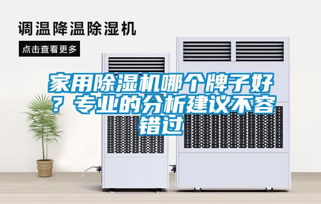 家用除濕機(jī)哪個(gè)牌子好？專業(yè)的分析建議不容錯(cuò)過