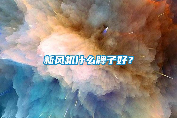 新風(fēng)機什么牌子好?