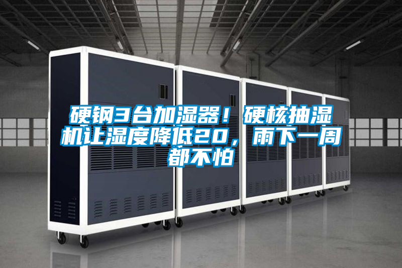 硬鋼3臺(tái)加濕器！硬核抽濕機(jī)讓濕度降低20，雨下一周都不怕