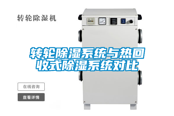 轉輪除濕系統與熱回收式除濕系統對比
